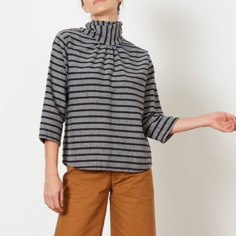 Ace & Jig Scarlett Top in Concrete